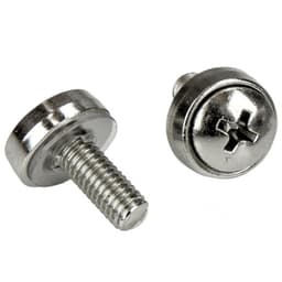 StarTech.com Rack Screws - 20 Pack - Installation Tool - 12 mm M5 Screws - M5 Nuts - Cabinet Mounting Screws and Cage Nuts (CABSCRWM520) - Rack screws and nuts