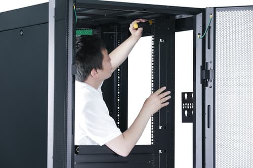 APC Easy Rack - Rack cabinet - black - 42U - 19" — view 5