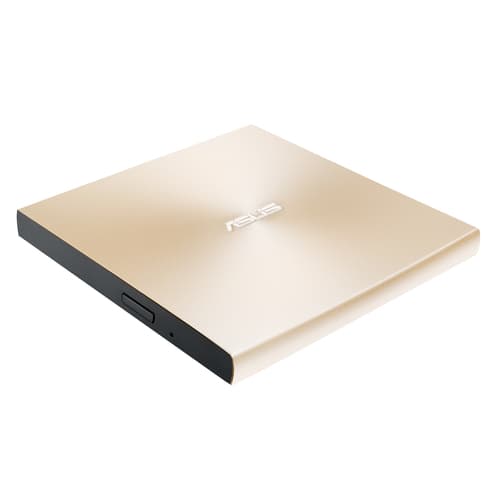 ASUS ZenDrive U8M SDRW-08U8M-U - Disk drive - DVD�RW (�R DL) - 8x/8x - USB-C - external - gold — view 3