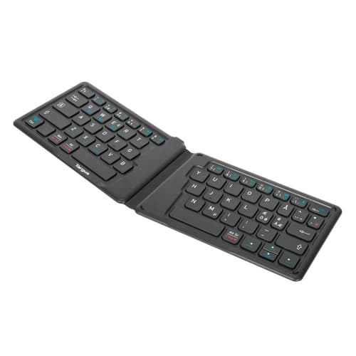 Targus - Keyboard - antimicrobial - wireless - Bluetooth 5.1 - QWERTY - Nordic - black - B2B — view 1