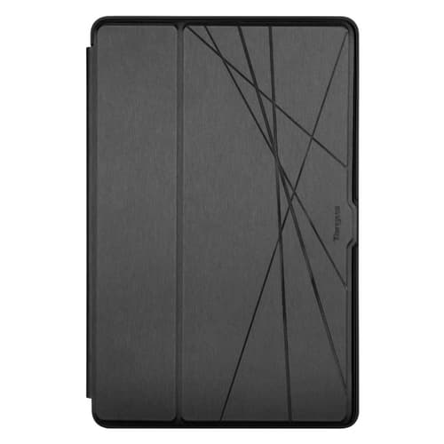 Targus Click-In - Flip cover for tablet - thermoplastic polyurethane (TPU) - black - 12.4" - for Samsung Galaxy Tab S7+ 12.4", S7 FE 12.4" and S8+ 12.4"