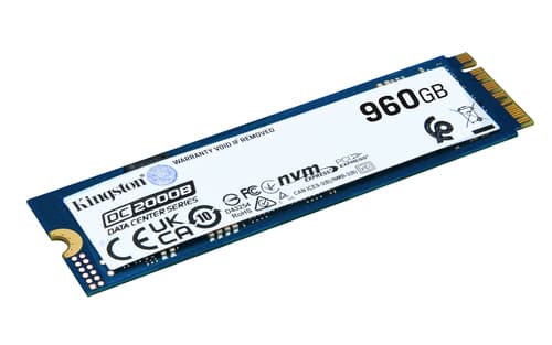 Kingston Data Center DC2000B - SSD - Enterprise - 960 GB - internal - M.2 2280 - PCIe 4.0 x4 (NVMe) — view 1