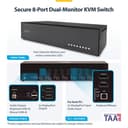 StarTech.com - KVM / audio / USB switch - 8 x KVM / audio / USB - 1 local user - desktop - TAA Compliant thumbnail 4