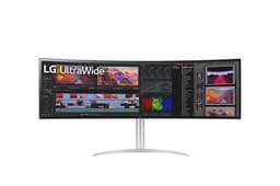 LG UltraWide 49WQ95C-W - LED monitor - curved - 49" - 5120 x 1440 UltraWide Dual QHD @ 144 Hz - Nano IPS - 400 cd/m� - 1000:1 - DisplayHDR 400 - 5 ms - 2xHDMI, DisplayPort, USB-C - speakers