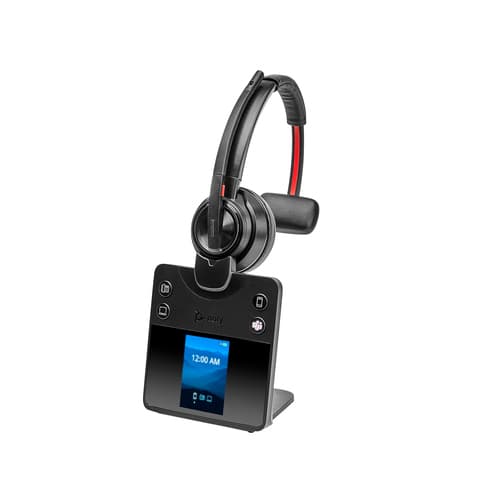 Poly Savi 8410 Office - Savi 8400 series - headset - on-ear - DECT / Bluetooth - wireless - black - Certified for Microsoft Teams — view 4
