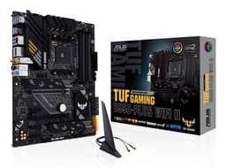 ASUS TUF GAMING B550-PLUS WIFI II - Motherboard - ATX - Socket AM4 - AMD B550 Chipset - USB-C Gen2, USB 3.2 Gen 1, USB 3.2 Gen 2 - 2.5 Gigabit LAN, Wi-Fi 6, Bluetooth - onboard graphics (CPU required) - HD Audio (8-channel)