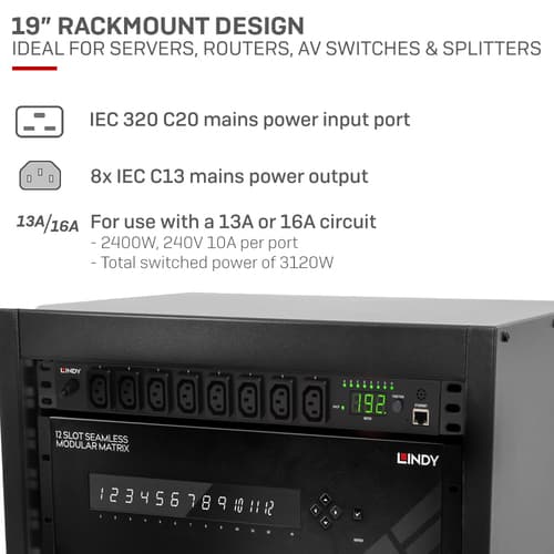 8 PORT IPOWER SWITCH CLASSIC RMS — view 4