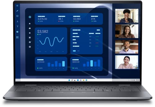 Dell Latitude 9450 2-in-1 - Flip design - Intel Core Ultra 7 - 165U / up to 4.9 GHz - Evo vPro - Win 11 Pro - Intel Graphics - 32 GB RAM - 1 TB SSD NVMe, TLC, Class 35 - 14" IPS touchscreen 2560 x 1600 (QHD+) - Wi-Fi 7 - grey - BTP - with 3 Years Basic Onsite Service after Remote Diagnosis with Hardware-Only Support