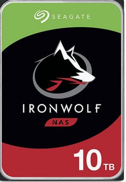 Seagate IronWolf ST10000VN000 - Hard drive - 10 TB - internal - 3.5" - SATA 6Gb/s - 7200 rpm - buffer: 256 MB - with 3 years Seagate Rescue Data Recovery
