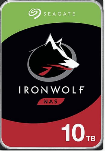 Seagate IronWolf ST10000VN000 - Hard drive - 10 TB - internal - 3.5" - SATA 6Gb/s - 7200 rpm - buffer: 256 MB - with 3 years Seagate Rescue Data Recovery