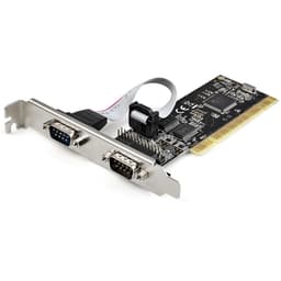 StarTech.com PCI Serial Parallel Combo Card with Dual Serial RS232 Ports (DB9) & 1x Parallel LPT Port (DB25), PCI Combo Adapter Card, PCI Expansion Card Controller, PCI to Printer Card - PCI Serial & Parallel Card (PCI2S1P2) - Serial adapter - PCIe low profile - RS-232 x 2 - black