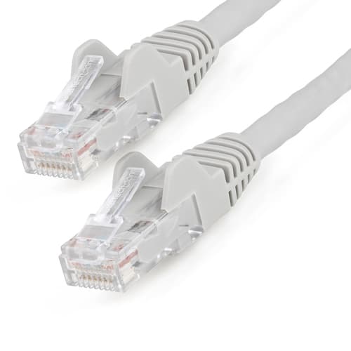 StarTech.com 10m LSZH CAT6 Ethernet Cable, 10 Gigabit Snagless RJ45 100W PoE Network Patch Cord with Strain Relief, CAT 6 10GbE UTP, Grey, Individually Tested/ETL, Low Smoke Zero Halogen - Category 6 - 24AWG - Patch cable - RJ-45 (M) to RJ-45 (M) - 10 m - 6 mm - UTP - CAT 6 - snagless - grey