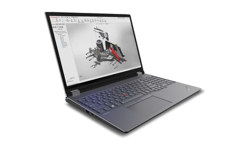 Lenovo ThinkPad P16 Gen 2 21FA - Intel Core i9 - 13980HX / up to 5.6 GHz - Win 11 Pro - RTX 2000 Ada - 32 GB RAM - 1 TB SSD TCG Opal Encryption 2, NVMe, Performance - 16" IPS 2560 x 1600 (WQXGA) @ 165 Hz - Wi-Fi 6E - storm grey (top), villi black (bottom) - kbd: UK - with 3 Years Lenovo Premier Support, CO2 Offset 0.5 ton