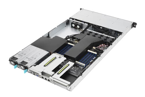 ASUS RS500A-E11-RS4U - Server - rack-mountable - 1U - 1-way - no CPU up to - RAM 0 GB - PCI Express - hot-swap 2.5", 3.5" bay(s) - no HDD - AST2600 - Gigabit Ethernet - no OS - monitor: none — view 4