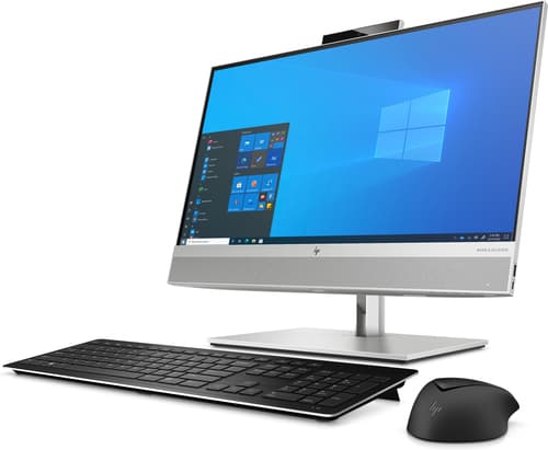 HP EliteOne 800 G8 - All-in-one Core i7 11700 / up to 4.9 GHz - vPro - RAM 32 GB - SSD 1 TB - NVMe, TLC - UHD Graphics 750 - Gigabit Ethernet - Win 10 Pro (includes Win 11 License) - monitor: LED 23.8" 1920 x 1080 (Full HD) @ 60 Hz - keyboard: UK — view 3