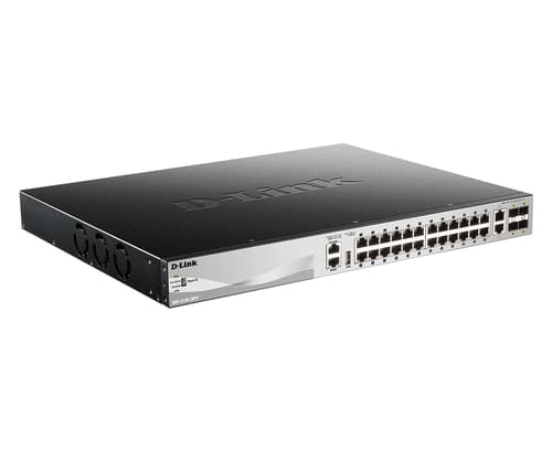D-Link DGS 3130-30PS - Switch - L3 Lite - Managed - 24 x 10/100/1000 (PoE+) + 2 x 10 Gigabit Ethernet + 4 x 10 Gigabit SFP+ - PoE+ (370 W) — view 3