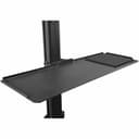 StarTech.com Mobile Workstation Cart with Monitor Mount, CPU/PC Holder, Keyboard Tray, Ergonomic Height Adjustable Desktop Computer Cart, Rolling Mobile Standing Workstation on Wheels - Portable Stand-Up Cart - Cart - for LCD display / PC equipment - steel - black thumbnail 4
