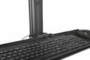 StarTech.com Mobile Workstation Cart with Monitor Mount, CPU/PC Holder, Keyboard Tray, Ergonomic Height Adjustable Desktop Computer Cart, Rolling Mobile Standing Workstation on Wheels - Portable Stand-Up Cart - Cart - for LCD display / PC equipment - steel - black thumbnail 13