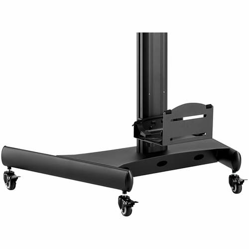 StarTech.com Mobile Workstation Cart with Monitor Mount, CPU/PC Holder, Keyboard Tray, Ergonomic Height Adjustable Desktop Computer Cart, Rolling Mobile Standing Workstation on Wheels - Portable Stand-Up Cart - Cart - for LCD display / PC equipment - steel - black — view 15