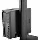StarTech.com Mobile Workstation Cart with Monitor Mount, CPU/PC Holder, Keyboard Tray, Ergonomic Height Adjustable Desktop Computer Cart, Rolling Mobile Standing Workstation on Wheels - Portable Stand-Up Cart - Cart - for LCD display / PC equipment - steel - black thumbnail 10