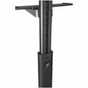 StarTech.com Mobile Workstation Cart with Monitor Mount, CPU/PC Holder, Keyboard Tray, Ergonomic Height Adjustable Desktop Computer Cart, Rolling Mobile Standing Workstation on Wheels - Portable Stand-Up Cart - Cart - for LCD display / PC equipment - steel - black thumbnail 3