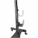StarTech.com Mobile Workstation Cart with Monitor Mount, CPU/PC Holder, Keyboard Tray, Ergonomic Height Adjustable Desktop Computer Cart, Rolling Mobile Standing Workstation on Wheels - Portable Stand-Up Cart - Cart - for LCD display / PC equipment - steel - black thumbnail 8