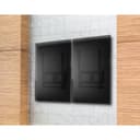 StarTech.com Portrait/Vertical TV Wall Mount, Heavy Duty TV Wall Mount, 40-55 inch VESA TV (110lb/50kg), Tilting Low Profile Digital Signage Television Mount with Lockable Security Bar - TV/Display Wall Mount - Mounting kit (wall plate, 2 extension brackets, 2 mounting brackets) - vertical - for flat panel - steel - black - screen size: 40"-55" - wall-mountable - TAA Compliant thumbnail 6