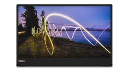 Lenovo ThinkVision M15 - LED monitor - 15" (15.6" viewable) - portable - 1920 x 1080 Full HD (1080p) @ 60 Hz - IPS - 250 cd/m� - 1000:1 - 6 ms - 2xUSB-C - raven black