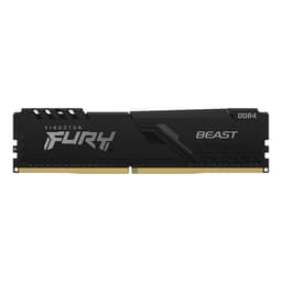 Kingston FURY Beast - DDR4 - module - 8 GB - DIMM 288-pin - 3733 MT/s / PC4-29800 - CL19 - 1.35 V - unbuffered - non-ECC - black