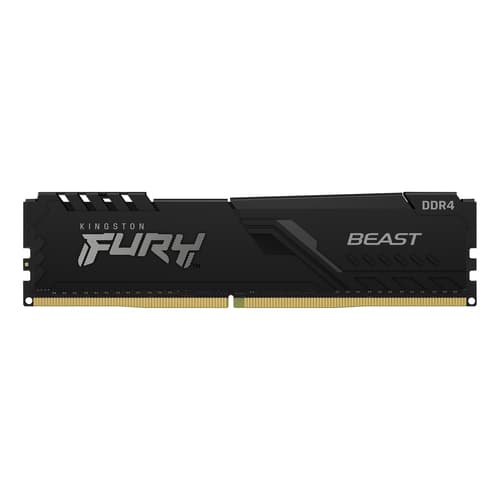 Kingston FURY Beast - DDR4 - module - 8 GB - DIMM 288-pin - 3733 MT/s / PC4-29800 - CL19 - 1.35 V - unbuffered - non-ECC - black