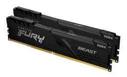 Kingston FURY Beast - DDR4 - kit - 32 GB: 2 x 16 GB - DIMM 288-pin - 3200 MT/s / PC4-25600 - CL16 - 1.35 V - unbuffered - non-ECC - black