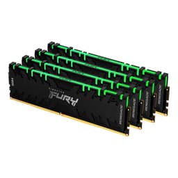 Kingston FURY Renegade RGB - DDR4 - kit - 32 GB: 4 x 8 GB - DIMM 288-pin - 1800 MHz / PC4-28800 - CL16 - 1.35 V - unbuffered - non-ECC - black