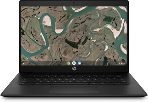 HP Chromebook 14 G7 - 180-degree hinge design - Intel Celeron - N4500 / up to 2.8 GHz - Chrome OS - UHD Graphics - 4 GB RAM - 32 GB eMMC - 14" IPS touchscreen 1920 x 1080 (Full HD) - Wi-Fi 6 - kbd: UK