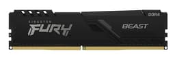 Kingston FURY Beast - DDR4 - module - 8 GB - DIMM 288-pin - 3600 MHz / PC4-28800 - CL17 - 1.35 V - unbuffered - non-ECC - black