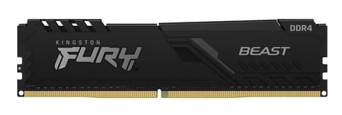 Kingston FURY Beast - DDR4 - module - 8 GB - DIMM 288-pin - 3600 MHz / PC4-28800 - CL17 - 1.35 V - unbuffered - non-ECC - black