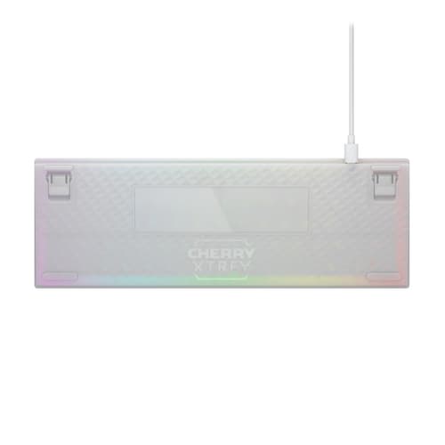 CHERRY K5V2 - Keyboard - 65% - compact TKL - backlit - USB - QWERTY - UK - key switch: CHERRY MX2A Red (hot-swappable) - white — view 5