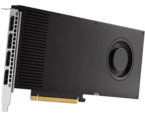 NVIDIA RTX A4000 - Graphics card - RTX A4000 - 16 GB GDDR6 - PCIe 4.0 x16 - 4 x DisplayPort - for ThinkCentre M75t Gen 2 11W5, ThinkStation P3 30GS, P520 30BQ, P620 30E0, 30E1