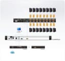 ATEN Slideaway CL5800N - KVM console with KVM switch - 19" - rack-mountable - 1280 x 1024 @ 75 Hz - VGA thumbnail 3