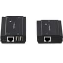StarTech.com 4 Port USB 2.0 Extender Hub over Single CAT5e/CAT6 Ethernet Cable (RJ45), 330ft (100m), USB Extender Adapter, Externally Powered, 480 Mbps, Metal USB Extender Kit
