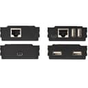 StarTech.com 4 Port USB 2.0 Extender Hub over Single CAT5e/CAT6 Ethernet Cable (RJ45), 330ft (100m), USB Extender Adapter, Externally Powered, 480 Mbps, Metal USB Extender Kit