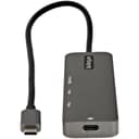 StarTech.com USB C Multiport Adapter, USB-C to HDMI 2.0b 4K 60Hz (HDR10), 100W Power Delivery Pass-Through, 4-Port 5Gbps USB 3.0 Hub, USB Type-C Mini Dock, with 12" (30cm) Attached Cable