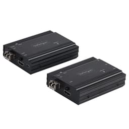 StarTech.com 4K HDMI KVM Extender over Fiber, HDMI Video & USB over Fiber, up to 984ft/300m (MultiMode), 10G MMF SFP+ modules, Remote KVM Switch/Console Extender, KVM Extension Kit (TX/RX) - Transmitter & Receiver - KVM / audio extender - 10GbE - over fibre optic - USB - 10GBase-SR - up to 300 m - 850 nm