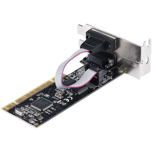 StarTech.com 2-Port PCI RS232 Serial Adapter Card, PCI Serial Port Expansion Controller Card, PCI to Dual Serial DB9 Card, Standard (Installed) & Low Profile Brackets, Windows/Linux - Dual Port PCI Serial Card (PCI2S5502) - Serial adapter - PCI low profile - RS-232 x 2 - black — view 9