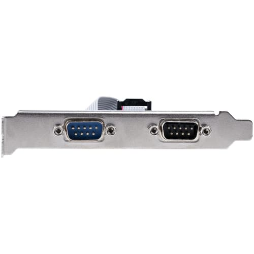 StarTech.com 2-Port PCI RS232 Serial Adapter Card, PCI Serial Port Expansion Controller Card, PCI to Dual Serial DB9 Card, Standard (Installed) & Low Profile Brackets, Windows/Linux - Dual Port PCI Serial Card (PCI2S5502) - Serial adapter - PCI low profile - RS-232 x 2 - black — view 11