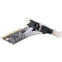 StarTech.com 2-Port PCI RS232 Serial Adapter Card, PCI Serial Port Expansion Controller Card, PCI to Dual Serial DB9 Card, Standard (Installed) & Low Profile Brackets, Windows/Linux - Dual Port PCI Serial Card (PCI2S5502) - Serial adapter - PCI low profile - RS-232 x 2 - black thumbnail 2