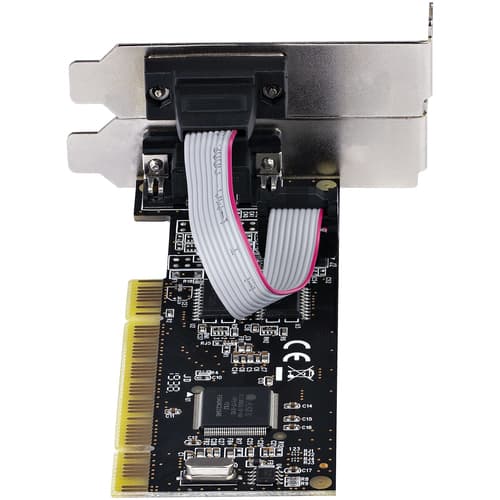 StarTech.com 2-Port PCI RS232 Serial Adapter Card, PCI Serial Port Expansion Controller Card, PCI to Dual Serial DB9 Card, Standard (Installed) & Low Profile Brackets, Windows/Linux - Dual Port PCI Serial Card (PCI2S5502) - Serial adapter - PCI low profile - RS-232 x 2 - black — view 8