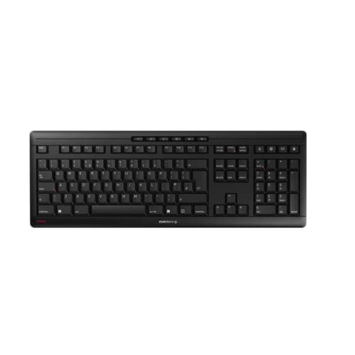 CHERRY STREAM KEYBOARD WIRELESS - Keyboard - wireless - 2.4 GHz - QWERTY - UK - key switch: CHERRY SX - black