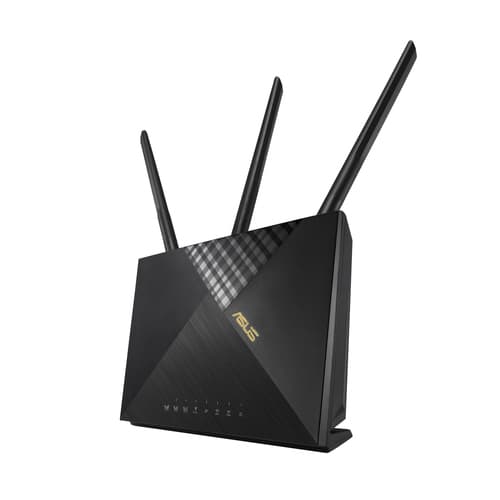 ASUS 4G-AX56 - Wireless router - WWAN 4-port switch - 1GbE - Wi-Fi 6 - Dual Band service not included