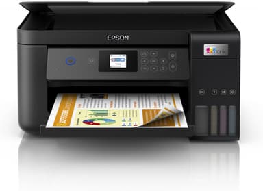 Epson EcoTank ET-2850 ET 2850  ET2850 - Multifunction printer - colour - ink-jet - refillable - A4 (media) - up to 10.5 ppm (printing) - 100 sheets - USB, Wi-Fi - black