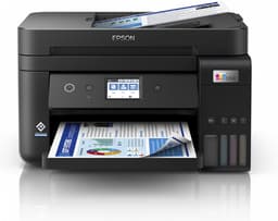 Epson EcoTank ET-4850 ET 4850 ET4850 - Multifunction printer - colour - ink-jet - refillable - A4 (media) - up to 15.5 ppm (printing) - 250 sheets - 33.6 Kbps - USB, LAN, Wi-Fi - black